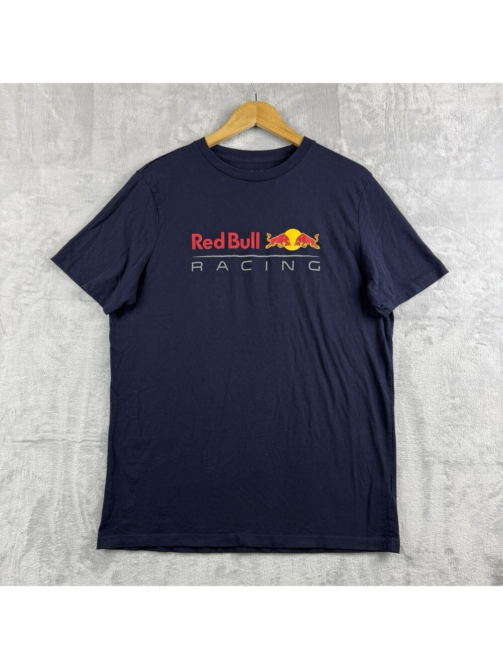 Red Bull Racing Graphic T Shirt Navy Logo Formula 1 F1 Mens Large Mototsport Y2K